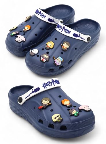 Image of SVAAR x Harry Potter Men's Magical Clogs with 10 Authentic Harry Potter Charms Included and Adjustable Back Strap