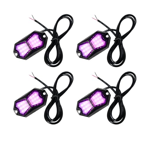 Led Rock Lights Morado Rosa 4 Pods 18 LEDs miniatura 1