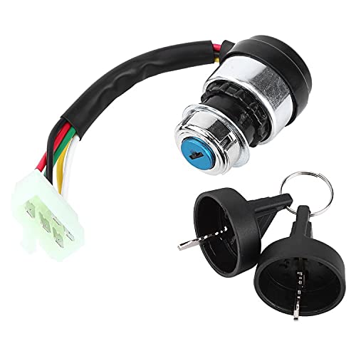 5 Wire 5 Pin Ignition Key Switch Start Lock for Most 50-250CC MotorcycleBuggy Go Kart ATV