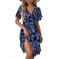 Abiti Estivi Donna Corti Pantaloncini Chef Cuoco Eleganti Mezze Maniche Scollo V Impermeabile Cameriere Vestito Cotone Cucina Trousers Vestiti Estivi Donna Offerte Lampo, L