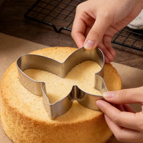 Moule à gâteau papillon en acier inoxydable pour entremets et pâtisseries - 8