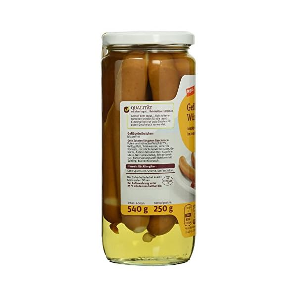 tegut... Geflügel Würstchen im Glas, 1 x 250 g – Bild 3