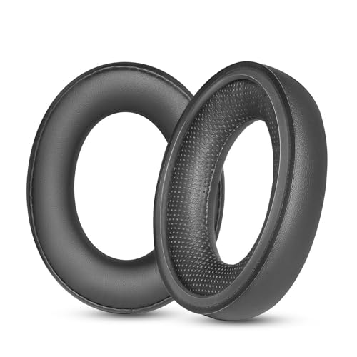 Repuesto de Almohadillas para Auriculares HD620S Compatible con Sennheiser HD620S HD620 Almohadillas de Cuero Proteico Cubiertas de Reparación (Negro PL) miniatura 6