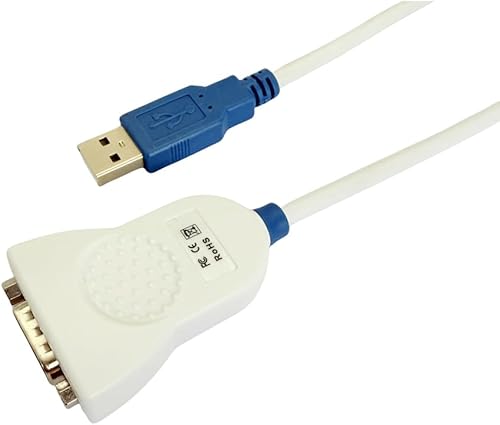 Cable adaptador USB a RS232 UC232R-10 con chip FT232R USB a DB9 Serial Cable para Windows 11, 10, 8, 7, Vista, XP, Linux y Mac OS (3.9 in)