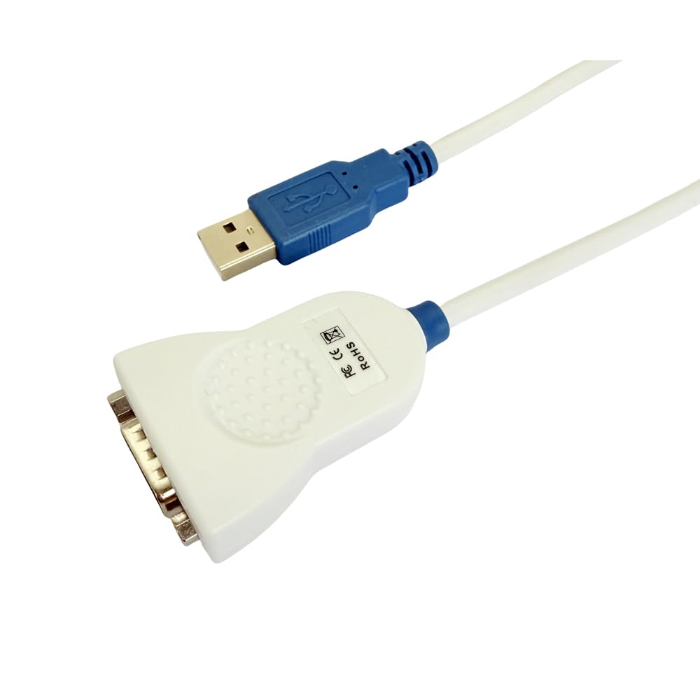 Feanteek USB to RS232 Adapter Cable UC232R-10 with FT232R Chip USB to DB9 Serial Cable for Windows 11,10, 8, 7, Vista, XP,Linux and Mac OS(10CM)