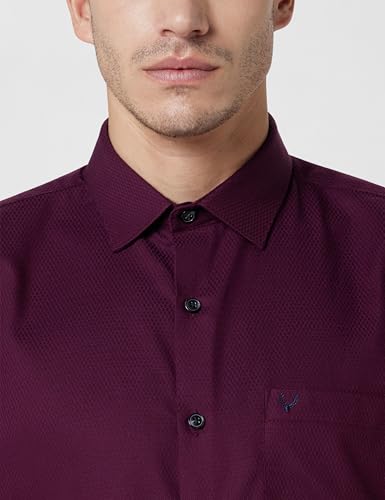 Image of Allen Solly Men's Striped Formal Shirt | Classic Fit | Crisp Tailored Look | Office, Business & Workwear