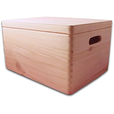 PNOR40 Large Plain Wooden Keepsake Box Cover