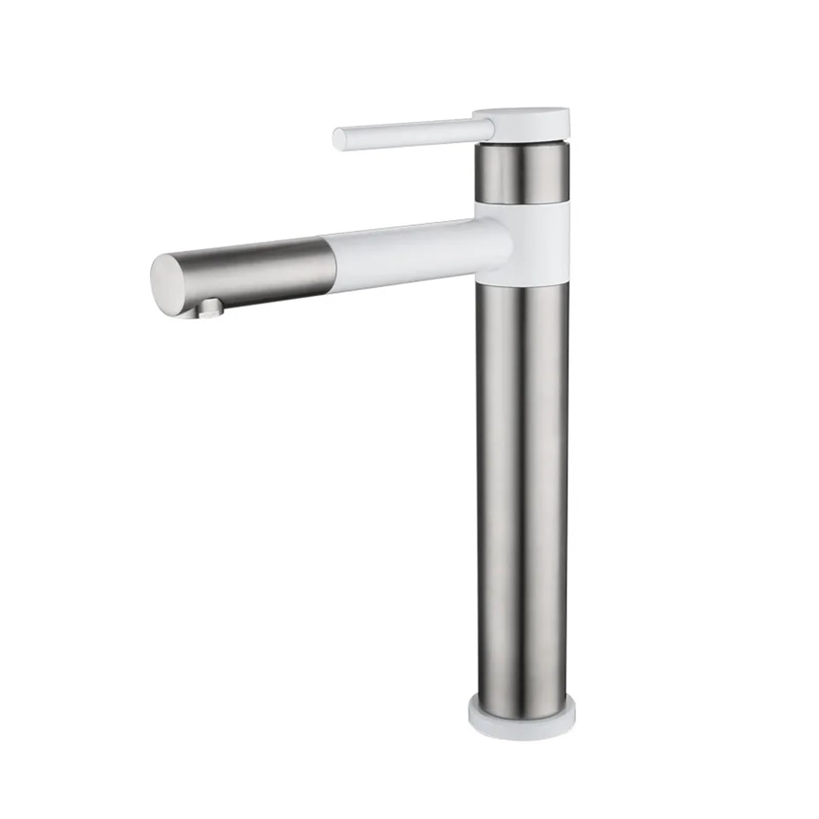 Mitigeur 304 inox brossé pivotant à 360 degrés avec long manche