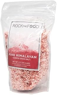Rock The Food | Pink Himalayan Salt Bulk, 2.2 lb. Bag | Coarse Grain Salt | Suitable as Table Salt in Grinders or Spice Jars