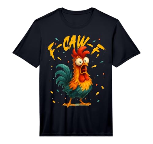 Mens F Caw F Rooster Funny Bird Fcawf Chicken Whisperer Fawk Off Performance T-Shirt