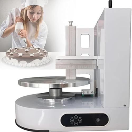 Máquina eléctrica para glaseado de Pasteles, Ideal para Decorar Pasteles con una Cobertura de Crema Suave, con Velocidad de rotación Ajustable, Ideal para panaderos Profesionales y caseros.