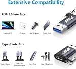 AVMAX USB to USB C Adapter 4 Pack,USBC Female to A Male Car Charger OTC Converter for Apple Watch Ultra 8 9 10,iPhone 16 15 14 13 12 Pro Max,Samsung S25,Nintendo Switch,AirPods,iPad,Car