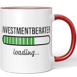 JUNIWORDS Tasse, Investmentberater loading, Rot (6201409)