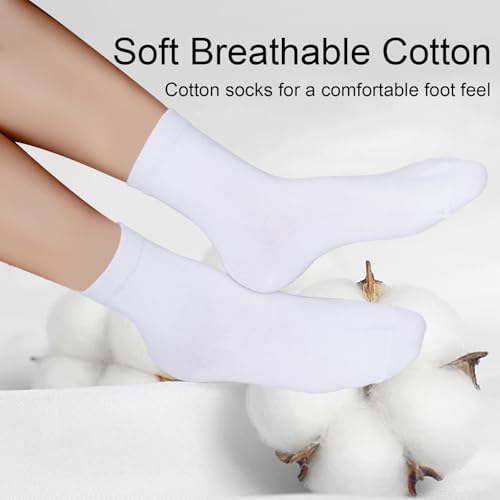 4 Pack Kids Crew Socks Youth Girls Boys Soft Cotton Seamless Toe Socks for School Uniform Dress2