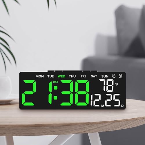 Reloj de pared digital LED para solucionar problemas de visibilidad nocturna 7