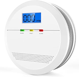 CPVAN Wireless Carbon Monoxide Detector with Digital Display, Carbon Monoxide Alarms for Home Safety, CO Alarm with 7 Years Sensor Life, EN 50291, Replaceable Batteries, Low-Battery Alert. 1 Pack
