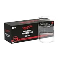 Hot Wheels Schutz für Lange Karte, transparente Blisterpackung, Display für Autos, Maßstab 1:64, Packung mit 10 Stück, offizielles Produkt von Mattel