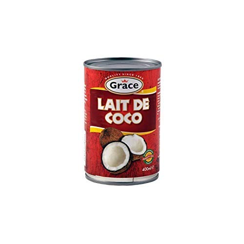 Grace - Leche de coco en lata (400 ml, 2 unidades)