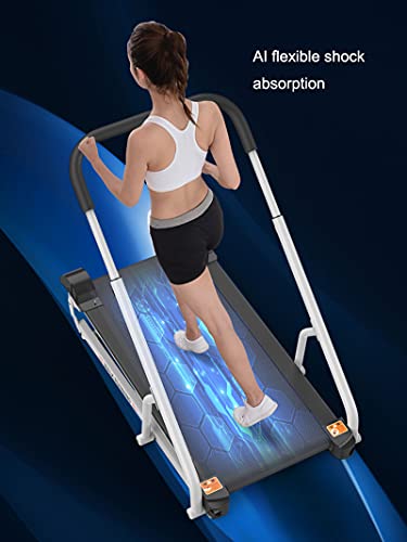 Image of Treadmill, usehold All ldable chanical eadmill lking Chine tra-Quiet ock sorption tness ercise uipment mrest justable Ight th D reen