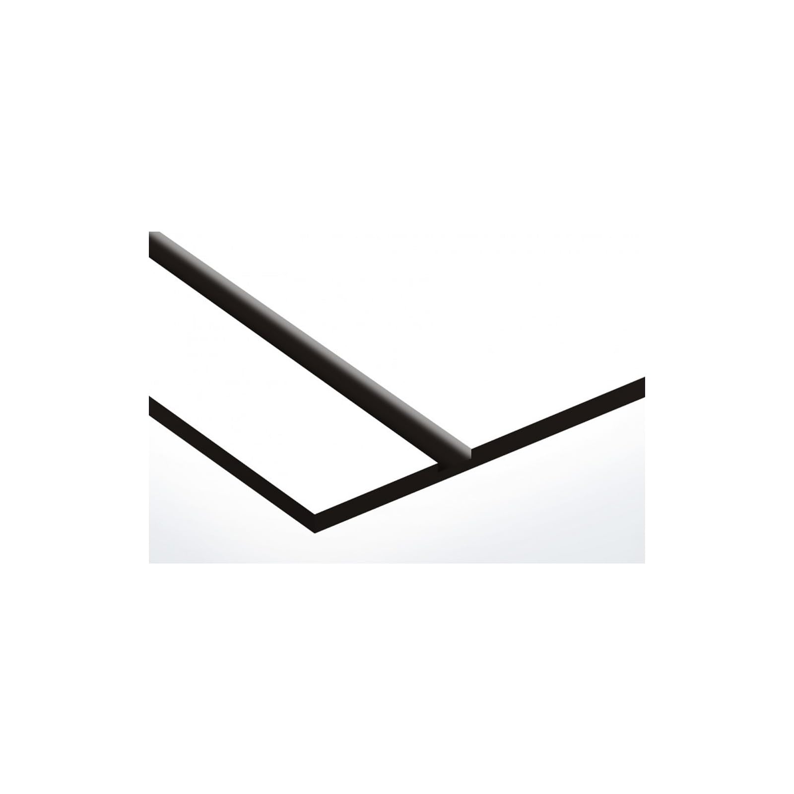 Plaque Boite Aux Lettres Decayeux Personnalisable - Plastique Noir Lettres Blanches - 100x25 Mm Adhésive 3 Lignes Avec Emblème B