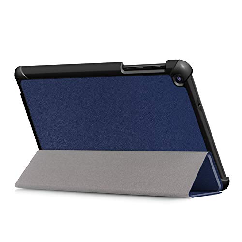 Kepuch Custer Case for Samsung Galaxy Tab A 8.0 2019 P205 P200 with S Pen 4G,Ultra-Thin PU-Leather Hard Shell Cover for Samsung Galaxy Tab A 8.0 2019 P205 P200 with S Pen 4G - Blue