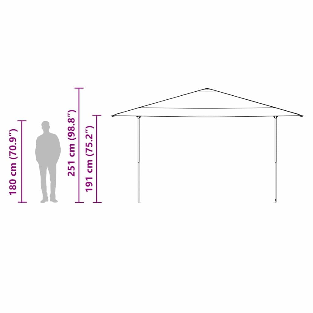 Mangloder Pavillon-Zelt Grün 395 x 395 x 251 cm Stoff Pop-up Faltpavillon mit Stahlrahmen für Garten Terrasse Outdoor Camping Partyzelt mit wasserdichtem Dach und Sonnenschutz