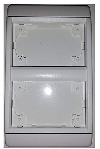 Plaque 2P verticaux Lumière Arnould 65820 pour habillage interrupteur