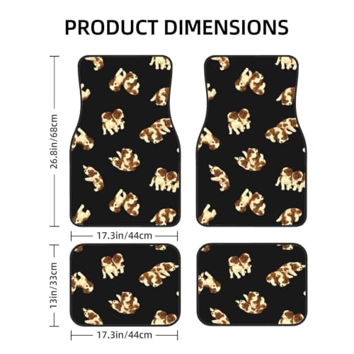 Alfombrillas para coche antideslizantes juego de 4 piezas que evitan manchas 2
