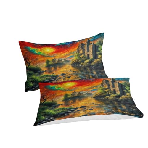 Housse de couette microfibre de qualité supérieure avec fermeture éclair cachée 260x220