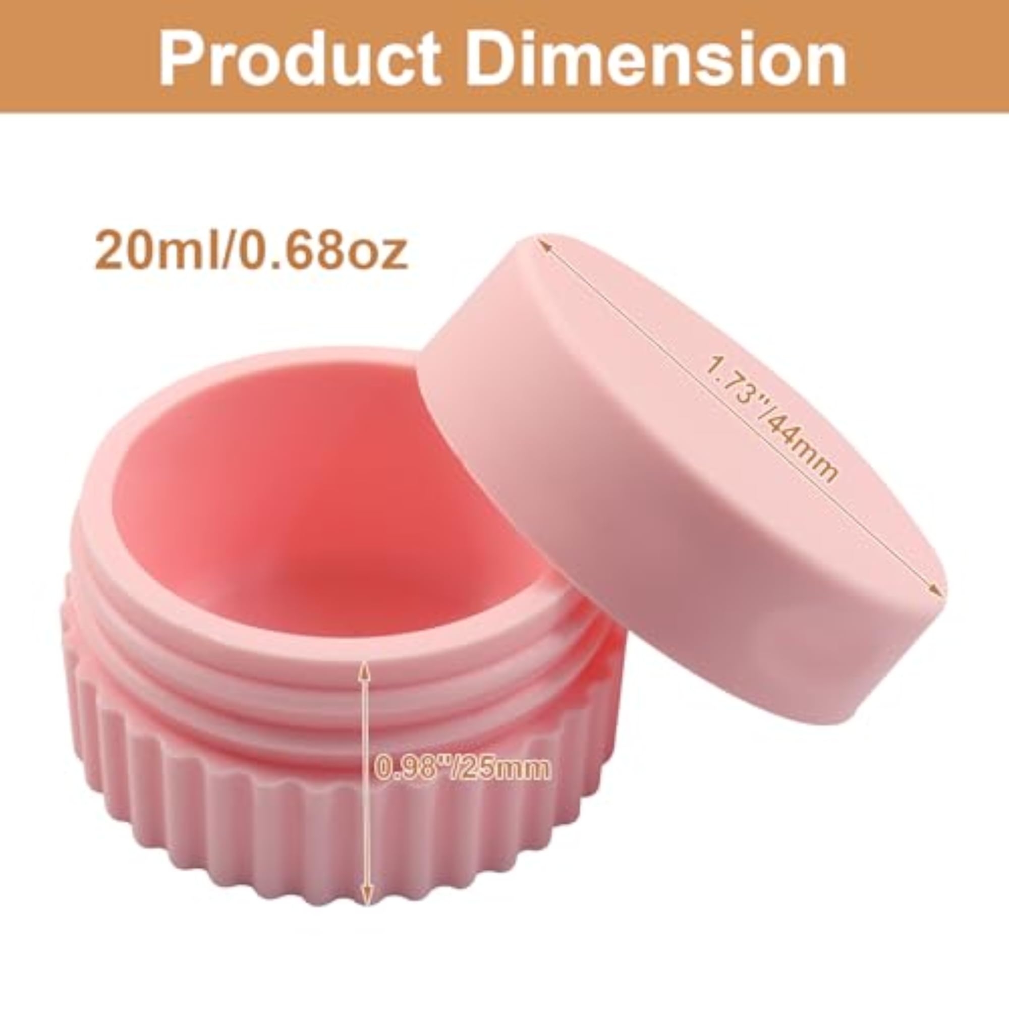 4pcs Travel Jars, 20ml Refillable Containers for Toiletries