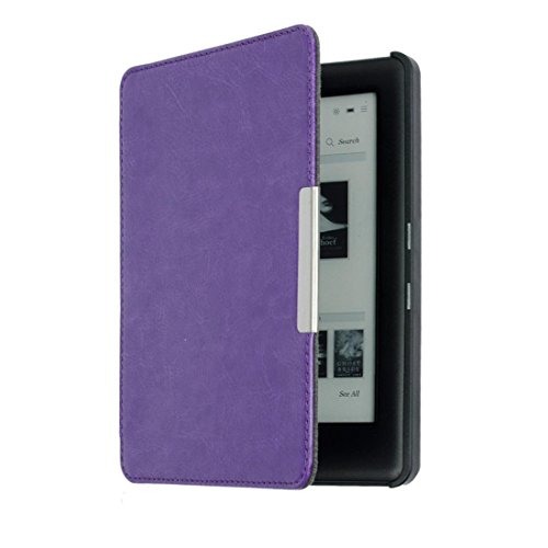 TOOGOO（R） Funda para KOBO GLO HD Funda para KOBO GLO HD 6.0'' eReader Magnetica Auto Sleep Cover Ultra Delgado Cascara Dura (Purpura)