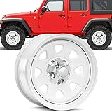 Quadratec CJ Retro White Alloy W