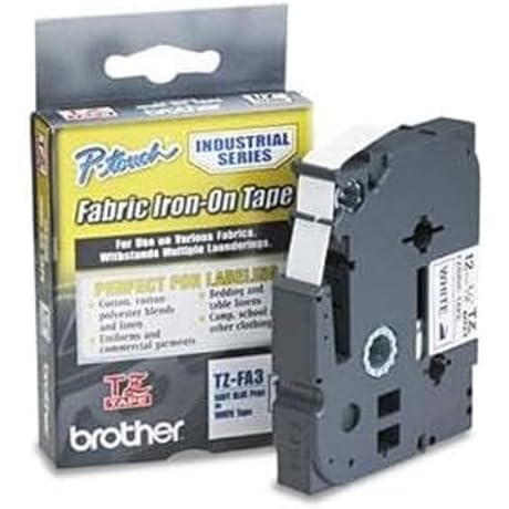 Brother Genuine P-touch TZE-FA3 Fabric Iron-on Tape