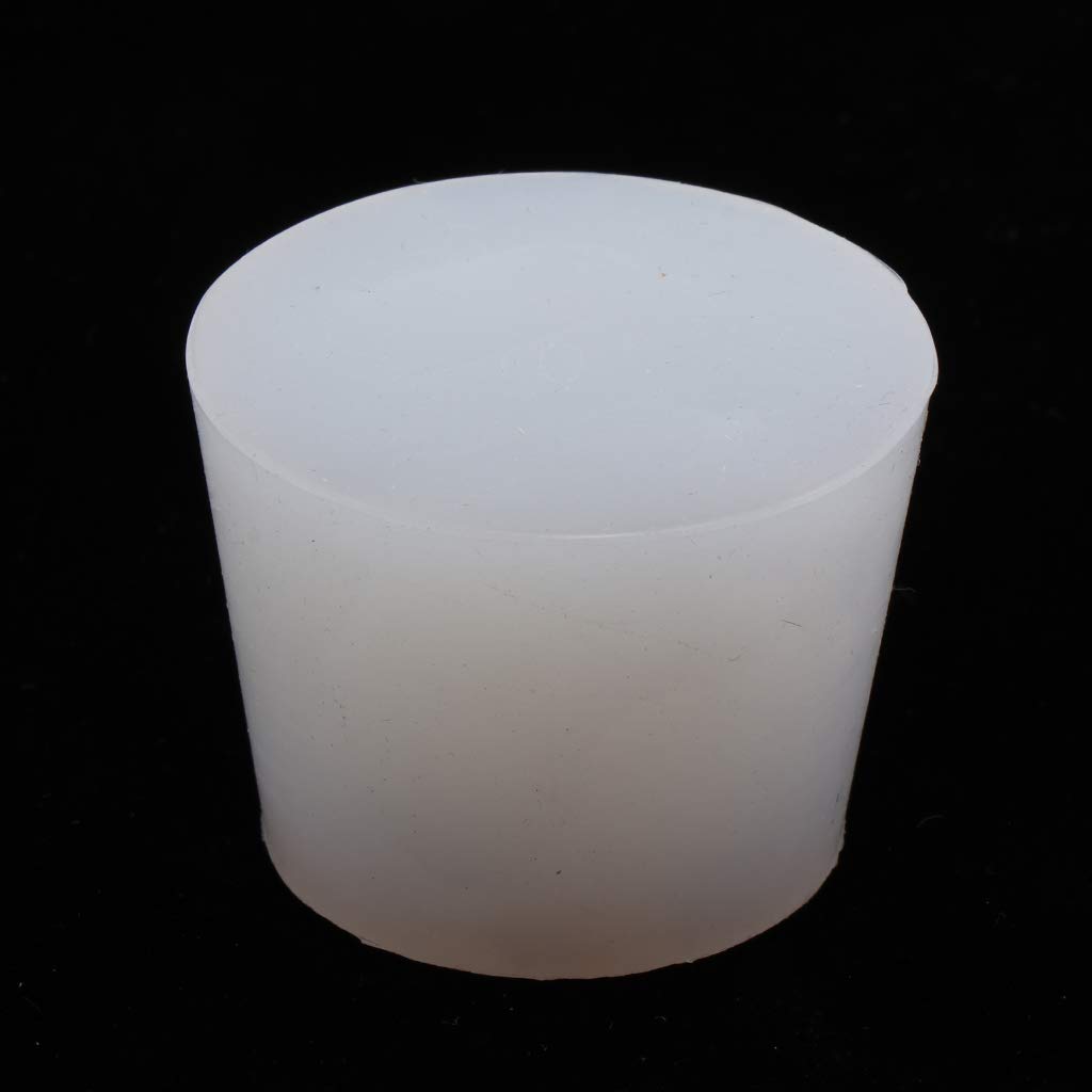 Bouchon de bouteille de vin en silicone pour tube de verrerie de laboratoire 4-10 cm, sans trou 4-10 cm