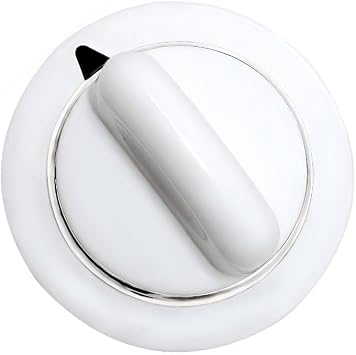 XPARTCO WE01X20374 Dryer Timer Knob White with Metal Ring Replaces WE1M589, WE1M856, AP5805160, PS8769912