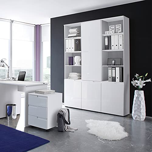 Stella Trading Spice Bianco Lucido-Armadio Alto