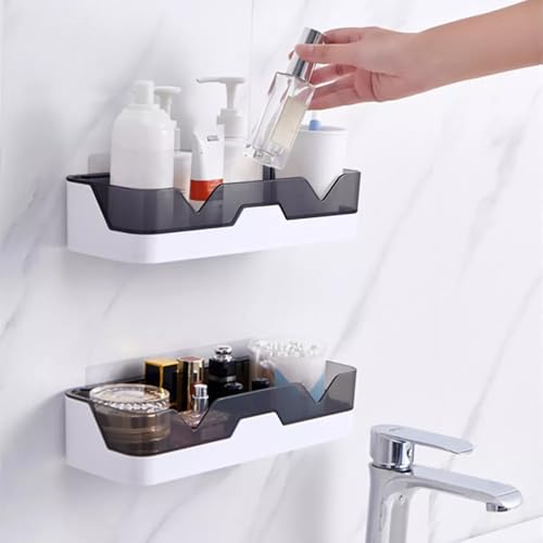 MACHAK Plastic Bathroom Shelf Organizer, Bathroom Hardware and Ac...