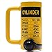 Hydraulic Cylinder Jack Portable Hollow Single Acting Hydraulic Ram Cylinder Hydraulic Lifting Cylinders for Riggers, Fabricators, Machinery, Bridge, Construction (10T)