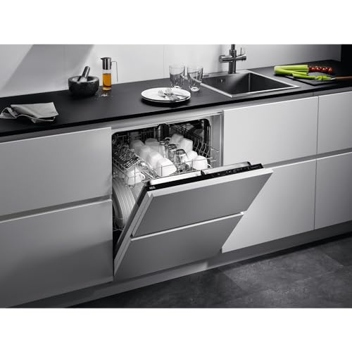 AEG FSK32610Z Dishwasher 3000, Built-In Dishwasher with AirDry Technology, Fully Integrated Dishwasher With 13 Settings, Fast and efficient with Quik Program, 49 dB, 60cm, White, Class E - 4