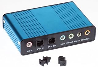PC Trading® 6 Channel 5.1 External USB Sound Card - Compatible with Win 2000, Win Xp, Win Vista, Win 7 - Driver CD Included