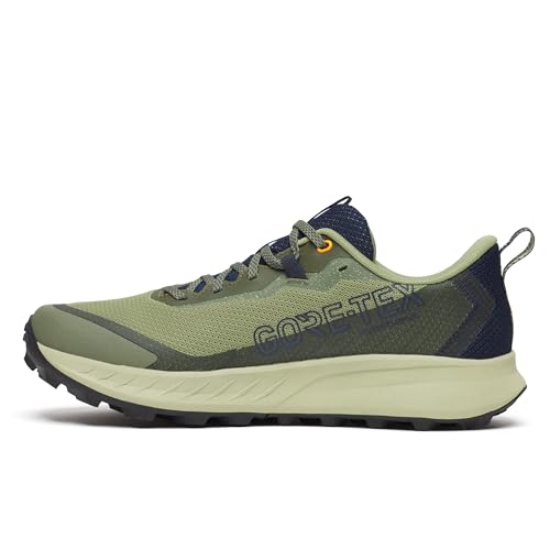 Saucony Women's Peregrine 15 Gore-Tex Waterproof Sneaker, Hemlock/Dusk, 9