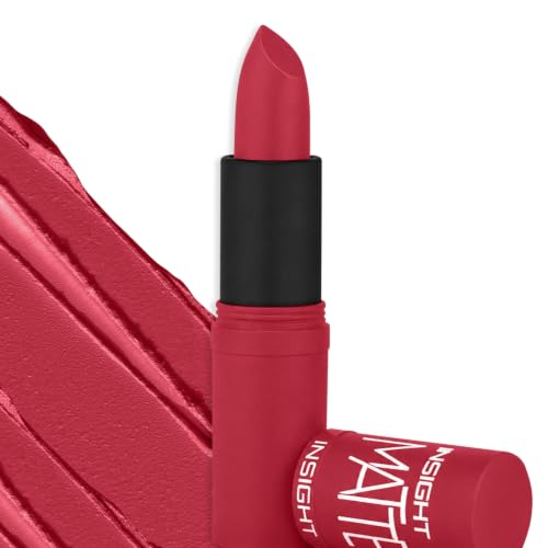 Image of INSIGHT Matte Lipstick | Ultra Creamy | Highly Pigmented Formula | Intense Color Payoff | Fade-Proof Lipstick | ROCKSTAR RED- 4.2g
