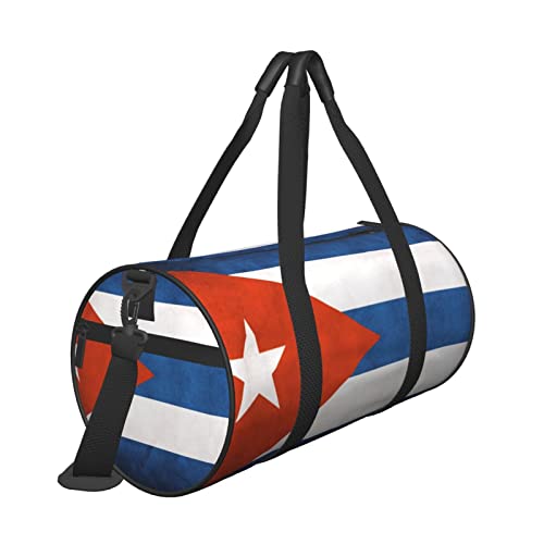 Cuban Flag Duffel Tote for Men and Women Backpacking Travel and Storage Shoulder Bag3