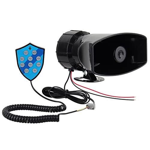 Sirena de Sonido de 12V 100W 9 Tonos Para Coches, Cuerno del Vehículo de la Sirena del Coche del con el Sistema de Altavoz del PA del PA Amplificador de Sonidos de la Emergencia