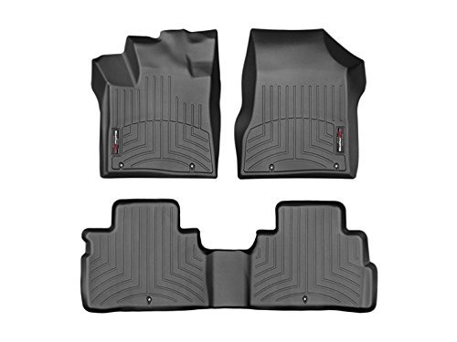 Weathertech 2015-2016 Nissan Murano Floor Liners-Full Set (Includes 1st and 2nd Row) Black