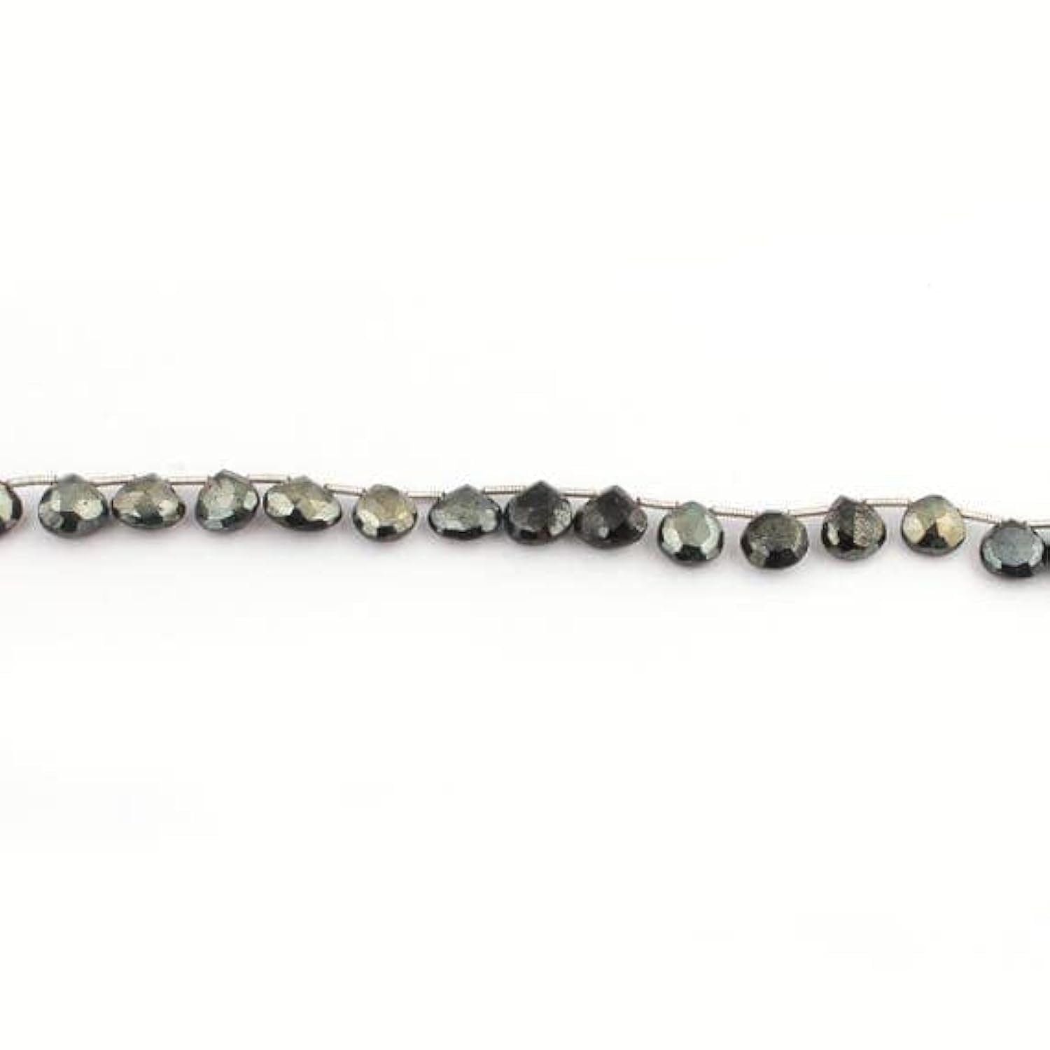 Spinel noir perles facettées coeur 8mm pour créer un cadeau inoubliable