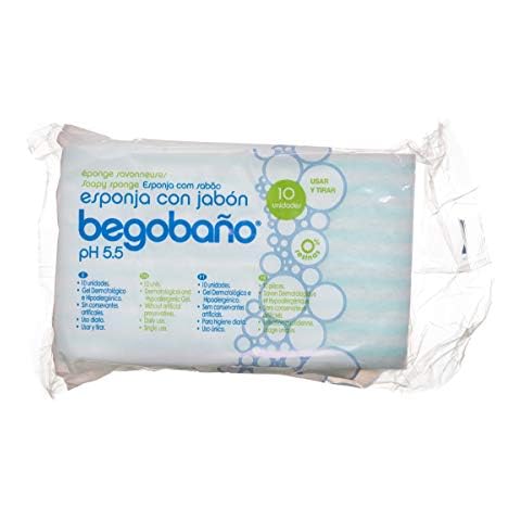 Begobaño Esponja Jabonosa Desechable con Gel Dermatológico e Hipoalergénico Cover