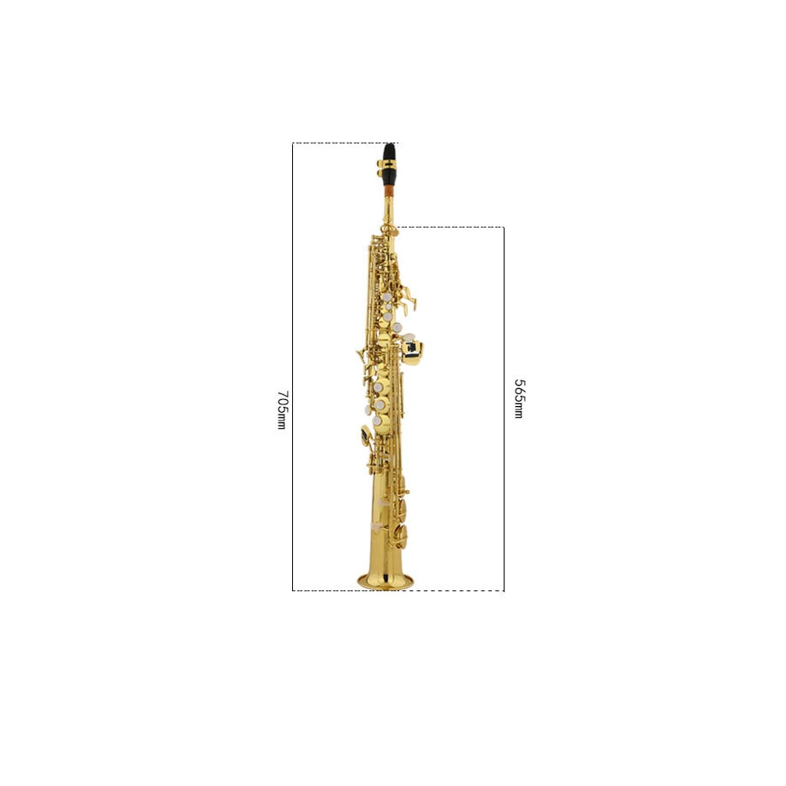 Saxofón Saxofón Soprano Recto En Si Bemol Para Interpretación Profesional Con Tecla De Sol Alto