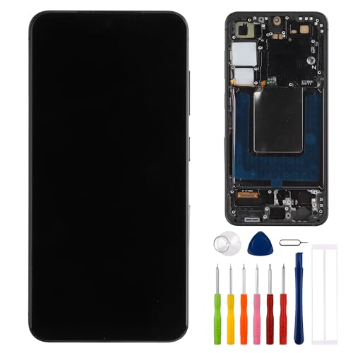 E-yiiviil TFT Digital Display Compatible with Samsung Galaxy S24 SM-S921B,SM-S921U,SM-S921W(with Frame) 6.2" LCD Display Touch Screen Assembly with Tools Fingerprint not Supported