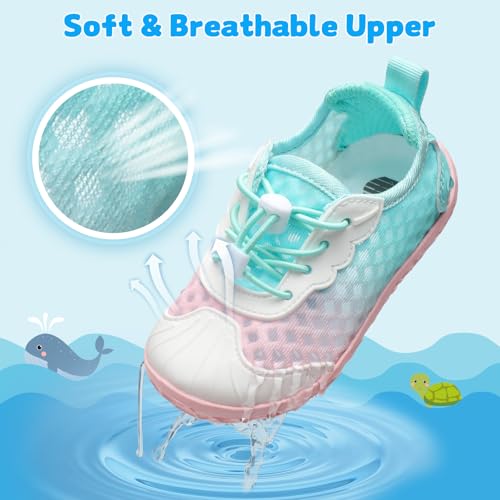 BARERUN Toddler Water Shoes Barefoot Kids Water Shoes Boys Girls Aqua Socks Quick-Dry Breathable Toddler Sandals Slip on Indoor Outdoor Walking Shoes for Beach Swim Pool2